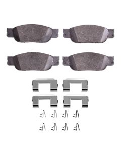 DFC 00-02 Jaguar S-Type Front 5000 Advanced Low Metallic Brake Pads and Hardware Kit - 1552-0805-01