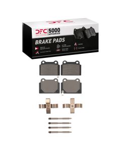 DFC 08-15 Mitsubishi Lancer Rear 5000 Advanced Low Metallic Brake Pads and Hardware Kit - 1551-1368-01