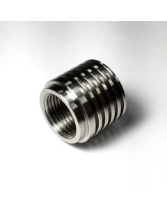 Stainless Bros M18x1.5 O2 Sensor Bung with Built in Heat Sink - 604-00100-9000