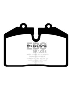 EBC 92-93 Porsche 911 (964) 3.6 Carrera RS America Yellowstuff Front Brake Pads - DP41013R