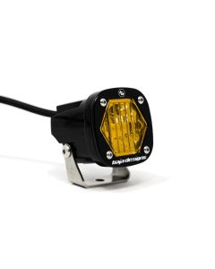 Baja Designs S1 Amber Wide Cornering LED Light with Mounting Bracket Single- BAJA-380015