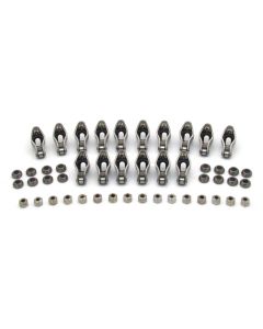 COMP Cams 1.52 Ratio Rocker Arms for Chevy Small Block V8 3/8" Stud, Steel, Black Finish - 1417-16
