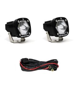 Baja Designs S1 Spot LED Light with Mounting Bracket Pair- BAJA-387801