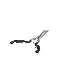 MBRP 3" Cat-Back Dual Split Rear Race Version 4.5" Tips (Black Coated) Ford Mustang GT 5.0 2015-2017 - S7278BLK