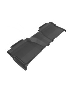 3D MAXpider 2007-2013 Toyota Tundra Double Cab Kagu 2nd Row Floormats - Black - L1TY14721509