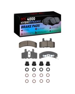 DFC 88-02 Cadillac Commercial Chassis Front 4000 HybriDynamic Brake Pads and Hardware Kit - 4000-0369-01