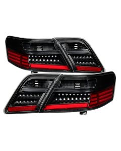 xTune Toyota Camry 07-09 (Does Not Fit The Hybrid) LED Tail Lights Black ALT-JH-TCAM07-LED-BK - 9029219