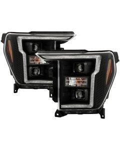 Spyder Signature 20-21 Ford F150 (Halogen Model) Proj. Headlights - Black (PRO-YD-FF15021HALSI-BK) - 5088703