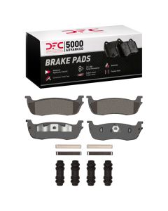 DFC 97-11 Ford F-150 4WD Rear 5000 Advanced Semi Metallic Brake Pads and Hardware Kit - 1551-0711-01