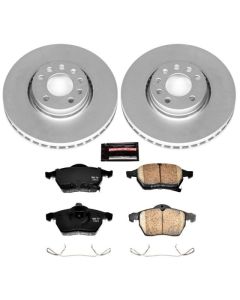 Power Stop 99-02 Saab 9-3 Front Z23 Evolution Sport Coated Brake Kit - CRK5218