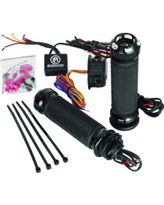 Performance Machine FLHX Cable Apex Heated Grips - Contrast Cut - 0063-2092-BM