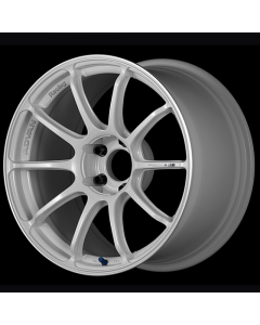 Advan RSIII 18x9.5 / +45 Offset / 5x120 / 72.5mm Bore / Racing White Metallic and Ring - YA38J45WWMR