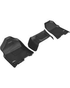 3D MAXpider 2019-2020 Dodge Ram 1500 Crew Cab/Quad Cab Kagu 1st Row Floormat - Black - L1DG02711509