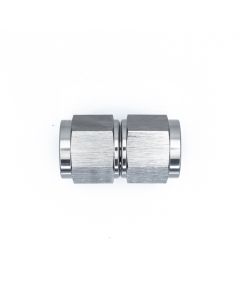 DeatschWerks 8AN Female Flare To 8AN Flare Female Swivel - Anodized Titanium - 6-02-0210