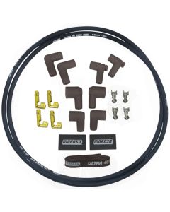 Moroso Ignition Coil Wire Kit - Ultra 40 - Sleeved - 4ft - Black - 73241