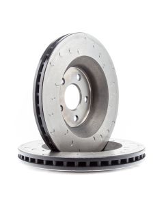 Alcon 2007+ Jeep JK 350x32mm Rotors 4-Piston Red Calipers Front Brake Upgrade Kit - BKF5459AX02