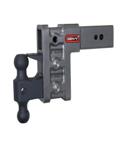Gen-Y Mega Duty 3in Shank 6in Drop 3.5K TW 32K Hitch w/GH-0161 Dual-Ball/GH-0162 Pintle Lock - GH-1723