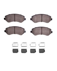 DFC 01-07 Chrysler Voyager Front 5000 Advanced Semi Metallic Brake Pads and Hardware Kit - 1551-0856-01