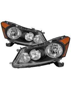 xTune Honda Accord 08-12 Sedan Only OEM Style Headlight - OEM Black HD-JH-HA08-4D-BK - 9040047