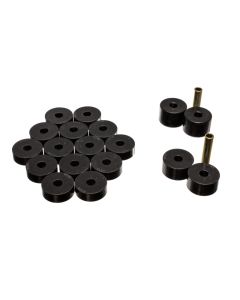 Energy Suspension 74-75 Jeep CJ5/CJ7/CJ8 Scrambler Black Body (Cab) Mount Set - 2.4106G