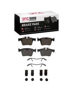DFC 16-25 Jaguar F-Pace Rear 5000 Advanced Low Metallic Brake Pads and Hardware Kit - 1552-1821-01