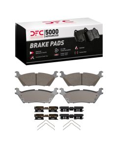 DFC 22-25 Ford F-150 Lightning Rear 5000 Advanced Ceramic Brake Pads and Hardware Kit - 1551-2383-11