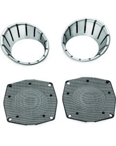 Chrome LED Speaker Bezels for 96-13 Touring Models