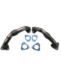Wehrli 17-24 Chevrolet 6.6L L5P Duramax 2in Stainless Up Pipe Kit w/Gaskets - WCF100624