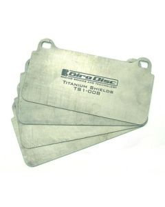GiroDisc Porsche 911 Carrera (991.2) w/PCCB Rear Titanium Pad Shields - TS-1740-4