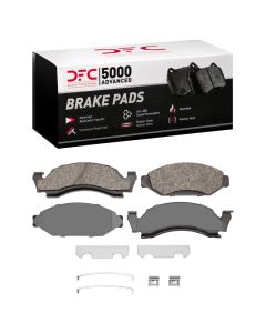 DFC 73-85 Ford F-150 RWD Front 5000 Advanced Semi Metallic Brake Pads and Hardware Kit - 1551-0050-01