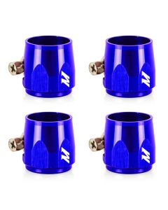 Mishimoto Blue Hose Finisher Clamp Set - 4 Pack