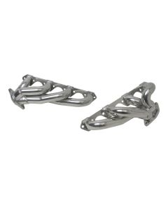 BBK 87-95 Ford F150 Truck 5.0 302 Shorty Unequal Length Exhaust Headers - 1-5/8 Silver Ceramic - 35100
