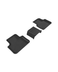 3D MAXpider 2017-2020 Audi Q7/Q8 Kagu 2nd Row Floormats - Black - L1AD04021509