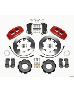 Wilwood Dynapro 6 Front Hat Kit 12.19in Red 2012 Fiat 500 w/ Lines - 140-12767-R