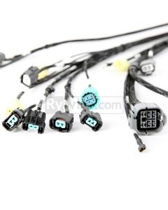 Rywire Honda B-Series OBD2 Tuck Budget Eng Harness w/OBD2 Dist/Inj/Alt/92-95 OBD1 Plug (Adapter Req) - RY-B2-BASE