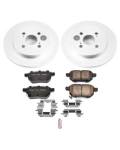 Power Stop 12-18 Toyota Yaris Rear Z17 Evolution Geomet Coated Brake Kit - CRK6106
