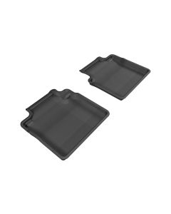 3D MAXpider 2011-2019 Infiniti Q70/M37 Kagu 2nd Row Floormats - Black - L1IN01521509