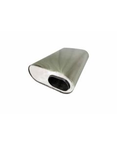 Granatelli 3.0in Inlet 3.0in Outlet 13x9.5x6in Oval Muffler - 313541