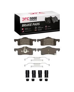 DFC 02-06 Ford Expedition Rear 5000 Advanced Semi Metallic Brake Pads and Hardware Kit - 1551-0935-01