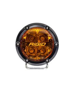 Rigid Industries 360-Series 4in SAE Fog w/ Amber PRO Lens - White (Pair)- RIGI-36123