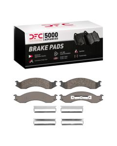 DFC 92-94 Ford E-250 Econoline Front 5000 Advanced Semi Metallic Brake Pads and Hardware Kit - 1551-0557-01