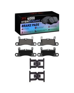 DFC 11-18 Porsche Cayenne Rear 4000 HybriDynamic Brake Pads and Hardware Kit - 4000-1453-01