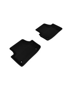 3D MAXpider 2015-2020 Audi A3/A3 Sportback E-Tron/RS3/S3 Kagu 2nd Row Floormats - Black - L1AD03321509