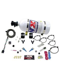 Nitrous Express 92-95 Dodge V8 TBI Dual Nozzle Nitrous Kit (50-125HP) w/10lb Bottle - 20213-10