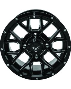 QuadBoss Barbwire 14X7 Milled Wheel - 4/110 - 5+2 Offset