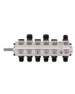 Peterson Fluid Systems R4 6-Stage Oil Pump - Left Side Mount - Rear Drive - Front Pressure - 04-6005