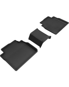 3D MAXpider 2019-2020 Toyota/Lexus Avalon/Es Kagu 2nd Row Floormats - Black - L1TY24521509
