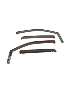 Westin 2007-2018 Toyota Tundra Double Cab Wade In-Channel Wind Deflector 4pc - Smoke - 72-88413