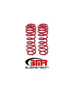BMR 05-14 S197 Mustang GT/GT500 Rear Performance/Drag Lowering Springs - Red - SP012R