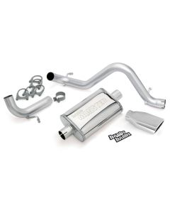 Banks Power 12-15 Jeep 3.6L Wrangler (All) - 2dr Monster Exh Sys - SS Single Exh w/ Chrome Tip - 51342